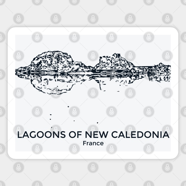 Lagoons of New Caledonia - France Magnet by Lakeric